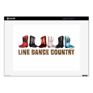TEE Country Line Dance Decal For 15" Laptop