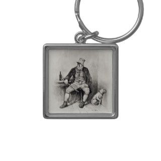 Bill Sykes and his dog, 'Charles Dickens A G Keychains