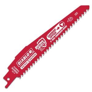 Diablo 6 in. x 6 TPI Carbide Reciprocating Saw Blade (25 Pack) DS0606CWS025