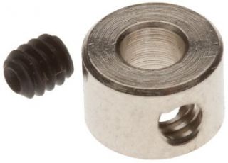 Nickel Plated Brass Shaft Collar, 1/8" Bore x 0.281" OD x 0.189" Width, 4 40 Set Screw (Pack of 10) Toys & Games