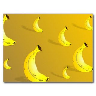 Banana Background Post Cards