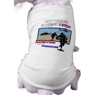 A Real Hero   Military Pet T Shirt