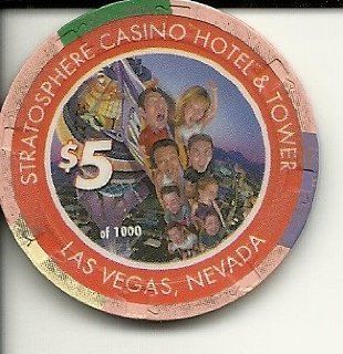 $5 stratosphere grand launch the ride 192/2000 rare las vegas casino chip 