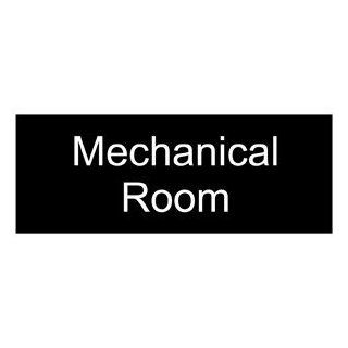 Mechanical Room Engraved Sign EGRE 426 WHTonBLK Wayfinding  Business And Store Signs 