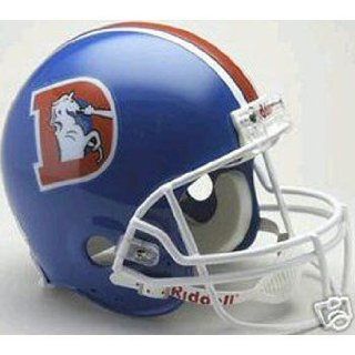 Denver Broncos 1975 1996 Full Size Pro Line Throwback Helmet  Sports Related Collectible Helmets  Sports & Outdoors