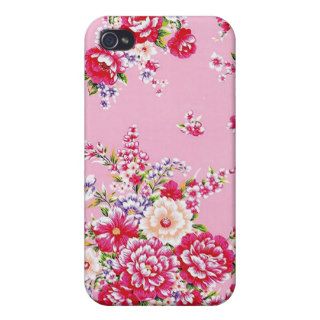 Retro Chinese Hakka Traditional Floral Pattern Cases For iPhone 4