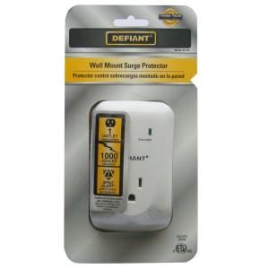 Defiant Single Outlet Wall Mount Surge with Alarm YLCT 29