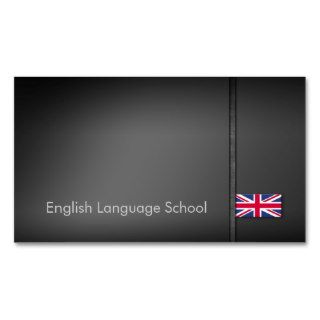English language school business card
