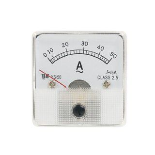 50/5A AC Current Analog Panel Meter Measuring Tool New