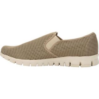 Men's NoSoX Wino Mesh Taupe Mesh NoSox Slip ons