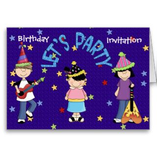 Invitation Card Lets Party Birthday