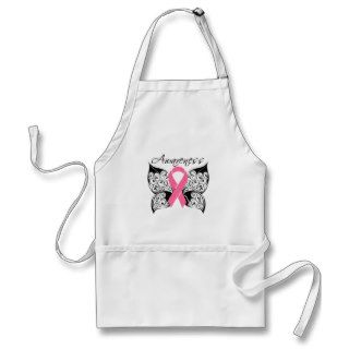Tattoo Butterfly Awareness   Breast Cancer Aprons