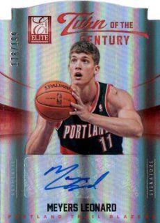 2012 13 Elite Turn of the Century Autographs #83 Meyers Leonard/199/199 Sports Collectibles