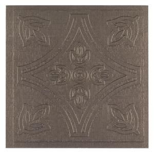 Vinyl 4 in x 4 in Self Sticking Pewter Wall/Decorative Wall Tile (27 Tiles Per Box) WTV303MT10