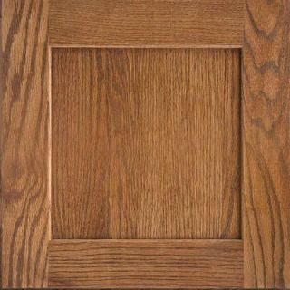 American Woodmark 14 9/16x14 1/2 in. Cabinet Door Sample in Reading Oak Tawny 99837