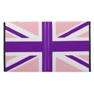 Pink Purple Union Jack iPad Case