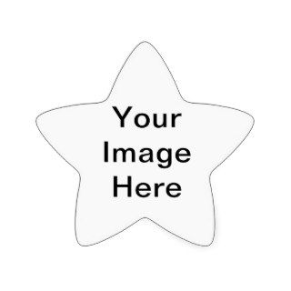 Your Image Here Pattern Star Stickers