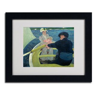Mary Cassatt 'The Boating Party 1893 94' Framed Matted Art Trademark Fine Art Canvas