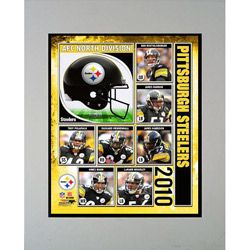 2010 Pittsburgh Steelers Matted Print Encore Select Football