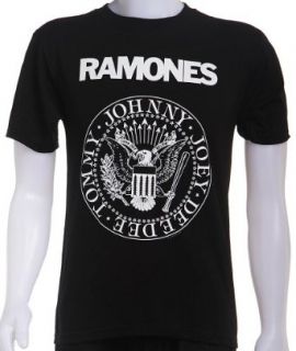 Ramones Presidential Seal Adult T Shirt in Black Clothing