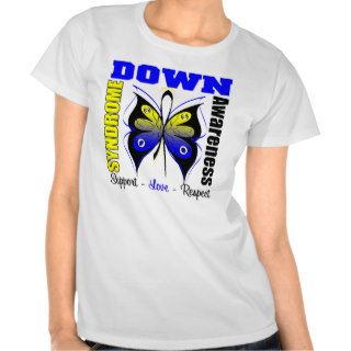 Down Syndrome Awareness Butterfly T shirts
