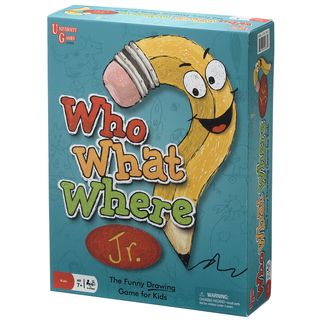 Who? What? Where? Junior Drawing Game UNIVERSITY GAMES Board Games
