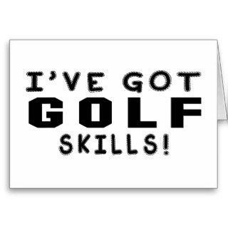 I Have Got Golf Skills Cards