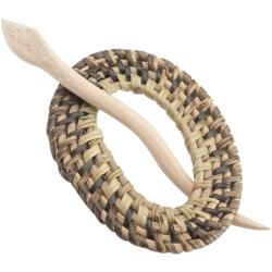 Wicker Shawl Pin Oval Other Notions