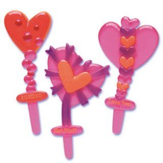 Dress My Cupcake DMC41V 231SET Valentines Messages Pick Decorative Cake Topper, Assorted, Case of 144 Kitchen & Dining