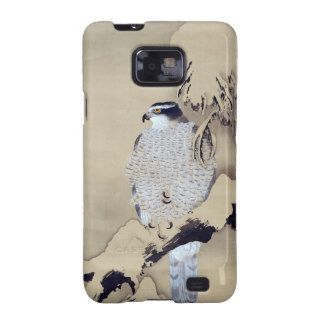 雪中鷹図, 柴田是真 Hawk in the Snow, Shibata Zeshin Galaxy S2 Cases