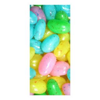 Jelly bean candies customized rack card