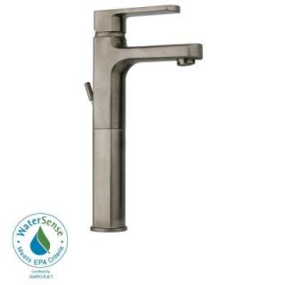 La Toscana Novello Single Hole 1 Handle High Arc Bathroom Vessel Faucet in Brushed Nickel 86PW211LLLFEX 