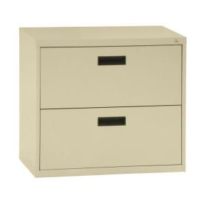 Sandusky 400 Series 2 Drawer Lateral File Cabinet in Putty E202L 07