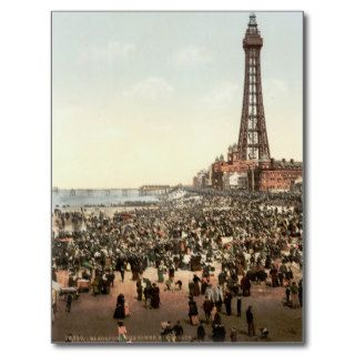 Blackpool Tower, Lancashire, England, c.1895 Postcard