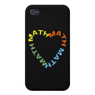 Math Text Heart iPhone 4 Cover