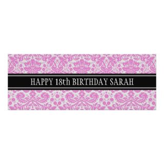 Happy Birthday Custom Year Name Banner Print