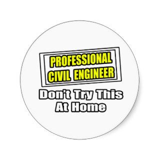 Professional Civil EngineerJoke Stickers