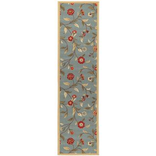 Printed Ottohome Floral Sage Runner Rug (1'8 x 4'11) Runner Rugs