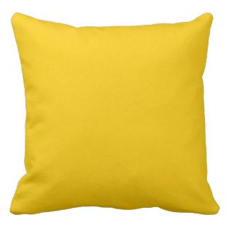 Solid Colored,Yellow Throw Pillow