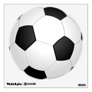 Black and White Soccer Ball Wall Decal