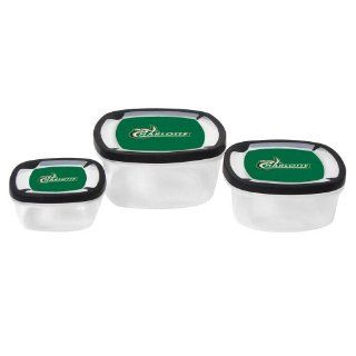NCAA North Carolina Charlotte 49Ers Nesting Square Container, 3 Piece, Clear Sports & Outdoors