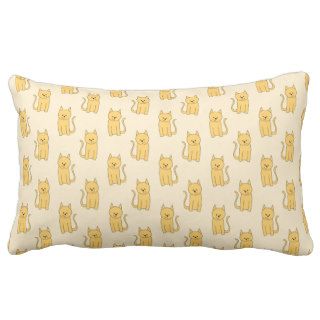 Ginger Cat Pattern. Throw Pillows