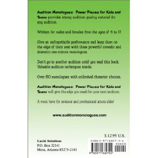 Audition Monologues Power Pieces for Kids and Teens Deborah Maddox 9780971682702 Books