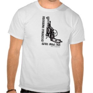 Russian roulette nagant revolver funny t shirt