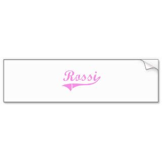 Rossi Last Name Classic Style Bumper Stickers