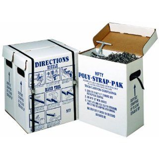 Nifty Products SPSPKIT 252 Piece Polypropylene Portable Strapping Kit, 3000' Length x 1/2" Width Coil, Black Securing Straps