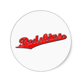 Redskins in Red Stickers