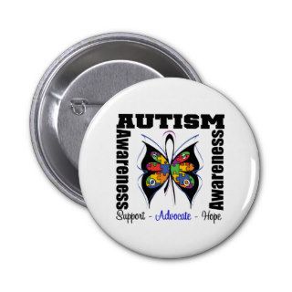 Butterfly Awareness   Autism Pins