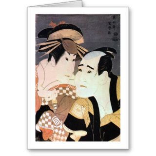 江戸の歌舞伎役者, 写楽 Edo Kabuki Actors, Sharaku Greeting Cards