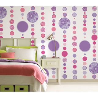 WallPops Gone Dotty Purple/ Pink Pack WallPops Vinyl Wall Art